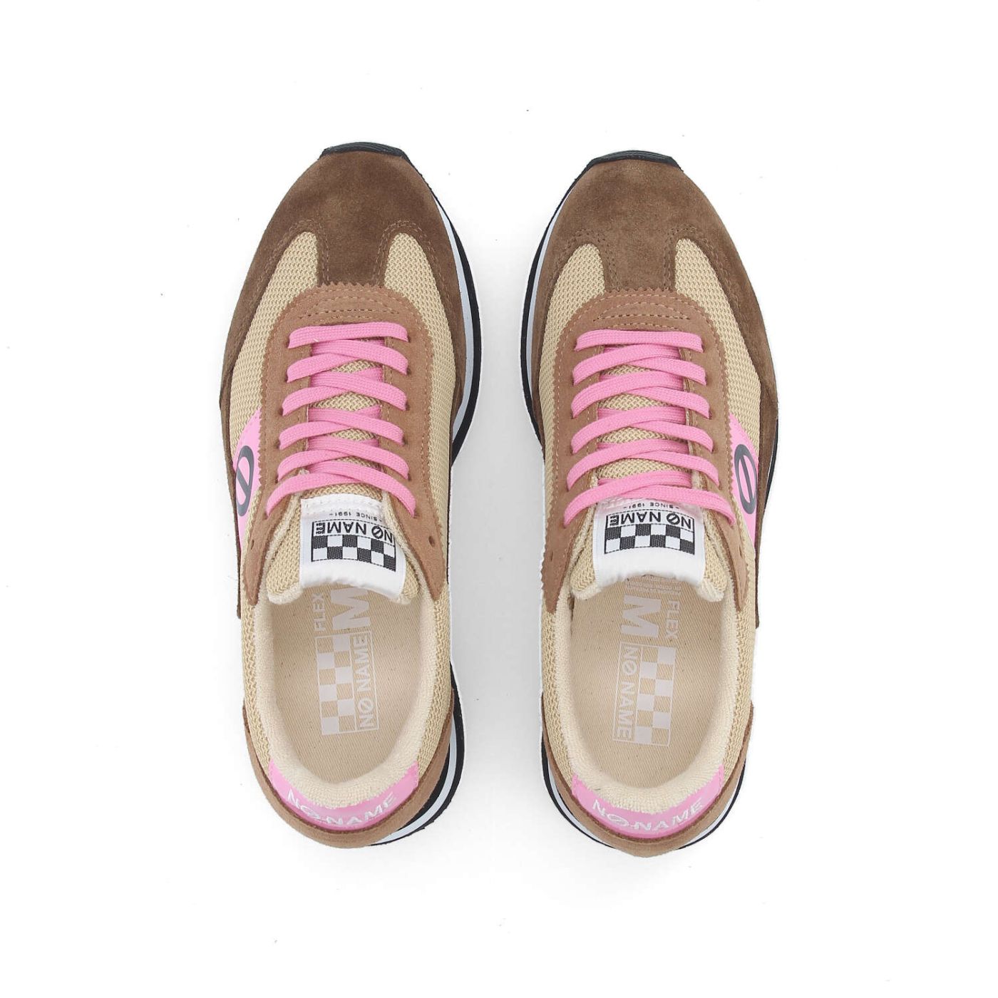 FLEX M JOGGER W - SUEDE/SDE/KNIT - MARRON/NOISETTE/BEIGE